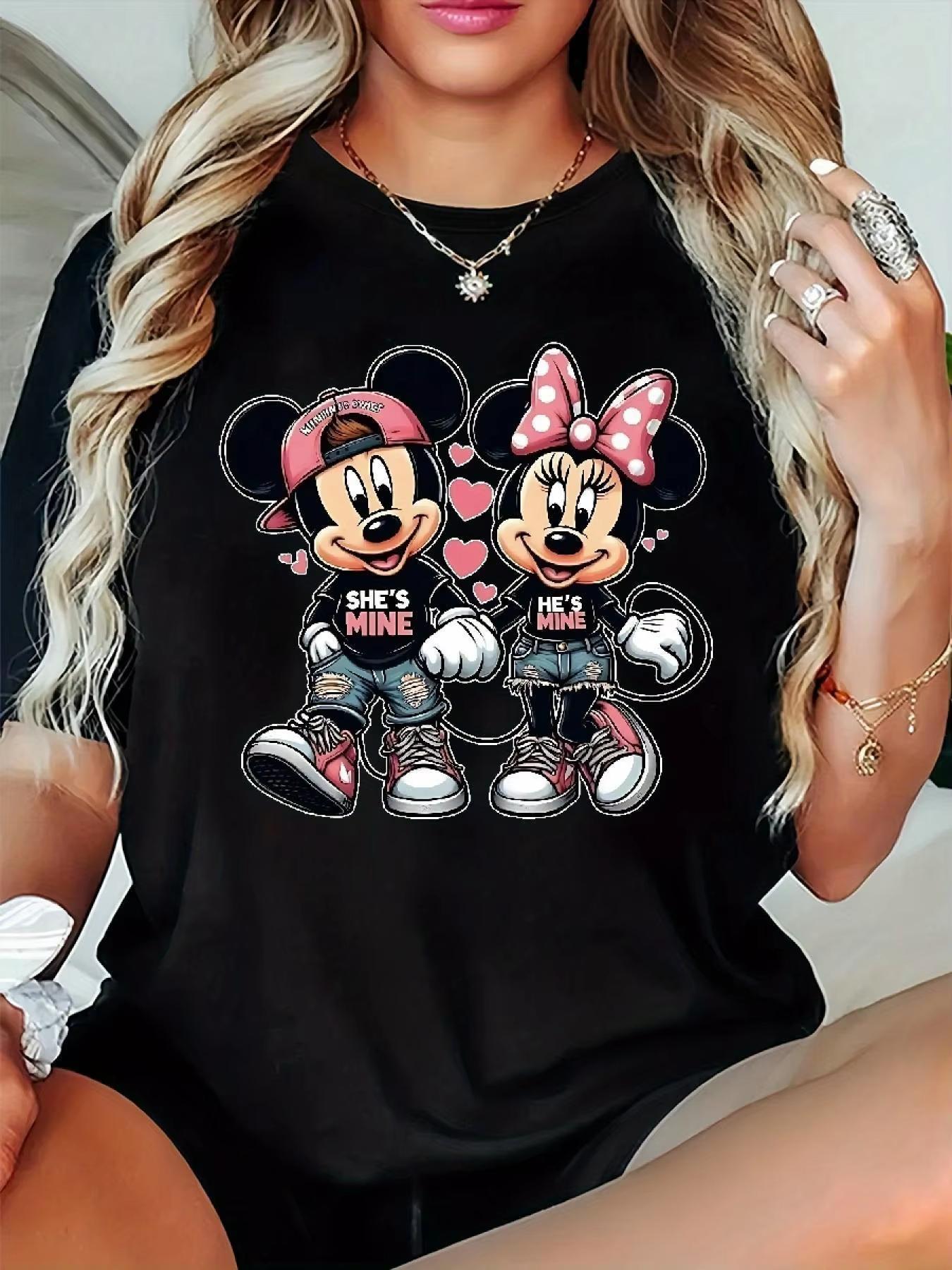 2026 New Mickey and Minnie Mouse Cute Cartoon Graphic Print Womens TShirt Loose Autumn and Winter Short Sleeve 4XL
2026 New Mickey and Minnie Mouse Cute Cartoon Graphic Print Womens TShirt Loose Autumn and Winter Short Sleeve 4XL