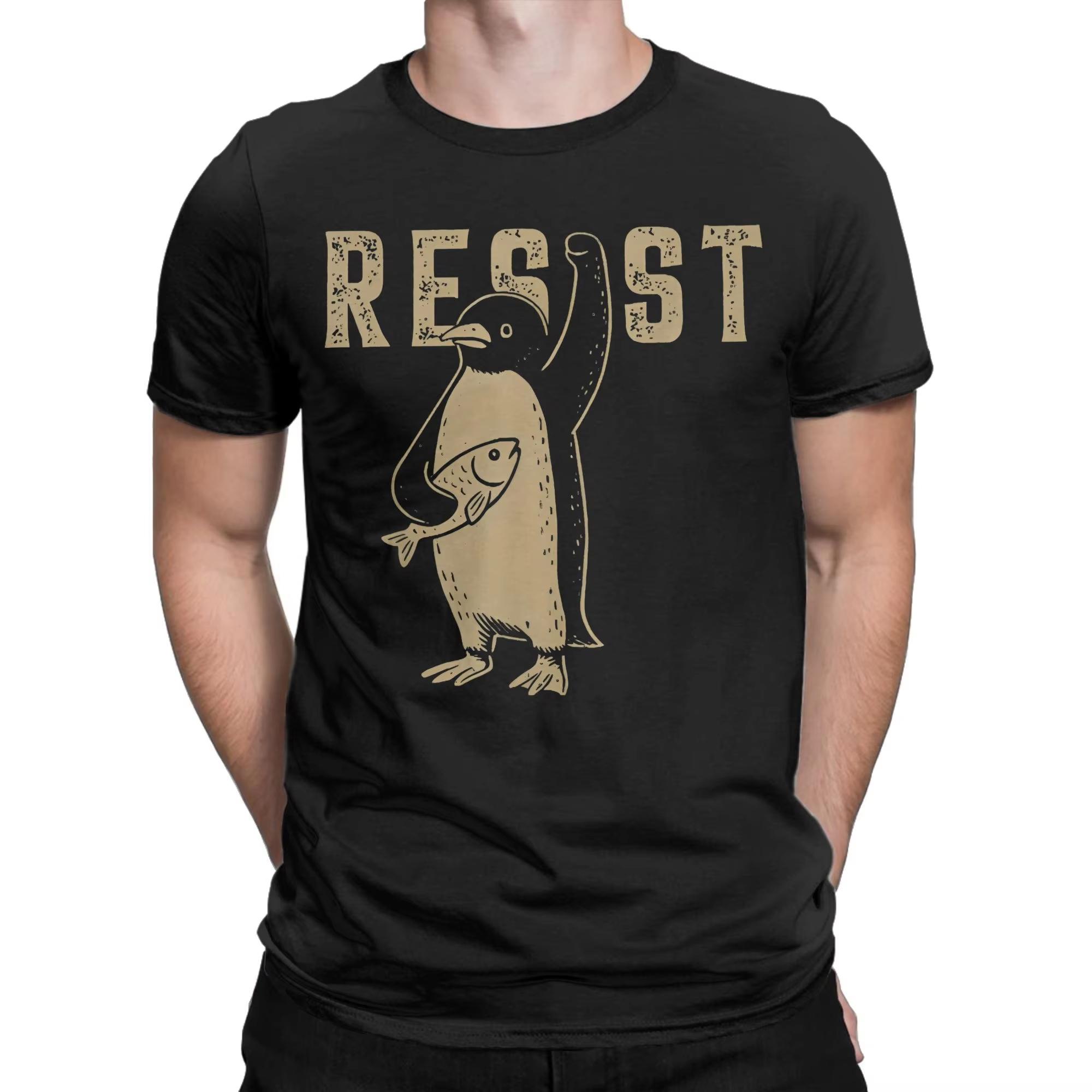 Men women T-Shirts Resist Humorous Tees Short Sleeve Penguin Activism T Shirt Crewneck Clothing Birthday Present S
Men women T-Shirts Resist Humorous Tees Short Sleeve Penguin Activism T Shirt Crewneck Clothing Birthday Present S