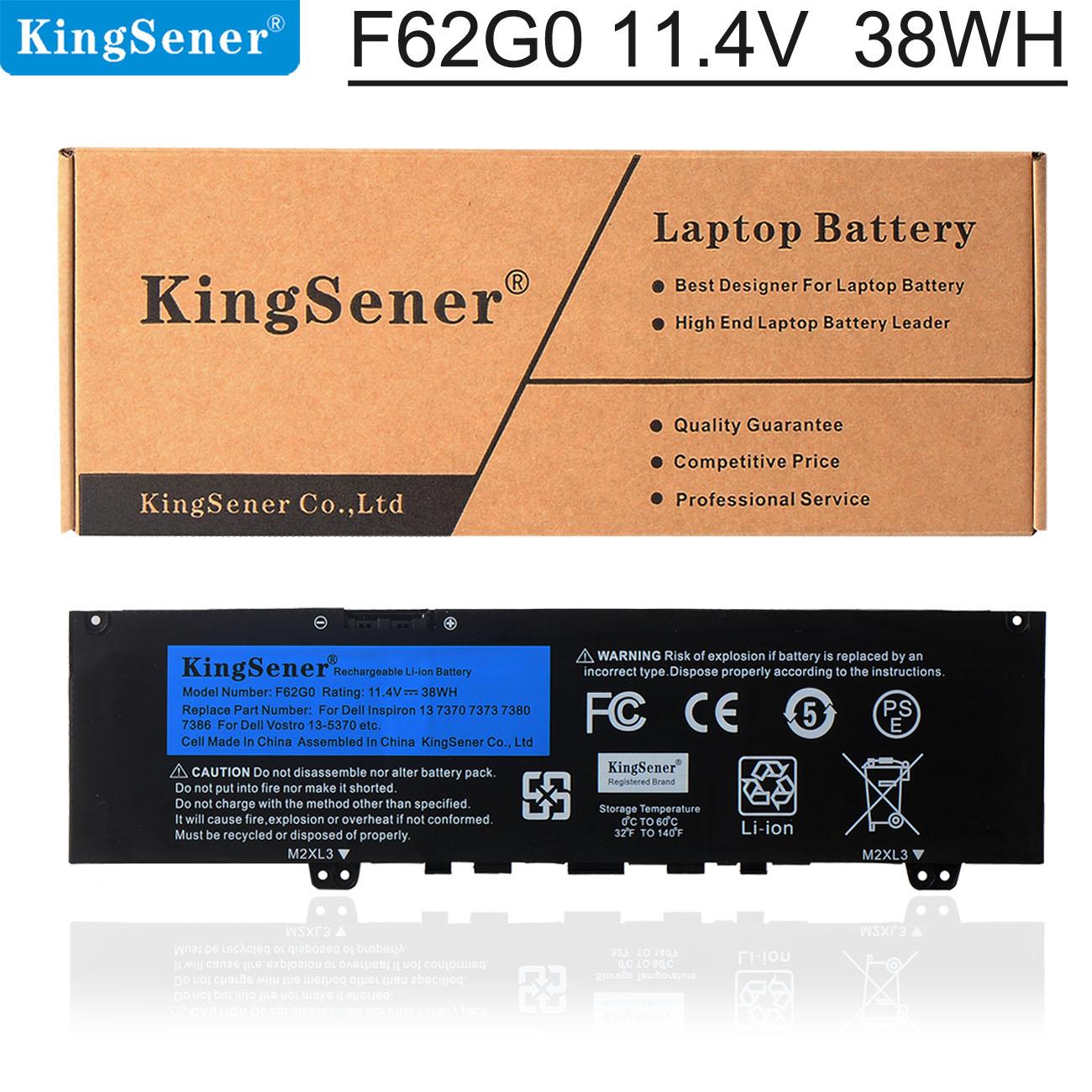 Kingsener F62G0 аккумулятор для ноутбука DELL Inspiron 13 5370 7370 7373 7380 7386 Vostro 5370 RPJC3 39DY5 11,4 В 38WH
Kingsener F62G0 аккумулятор для ноутбука DELL Inspiron 13 5370 7370 7373 7380 7386 Vostro 5370 RPJC3 39DY5 11,4 В 38WH