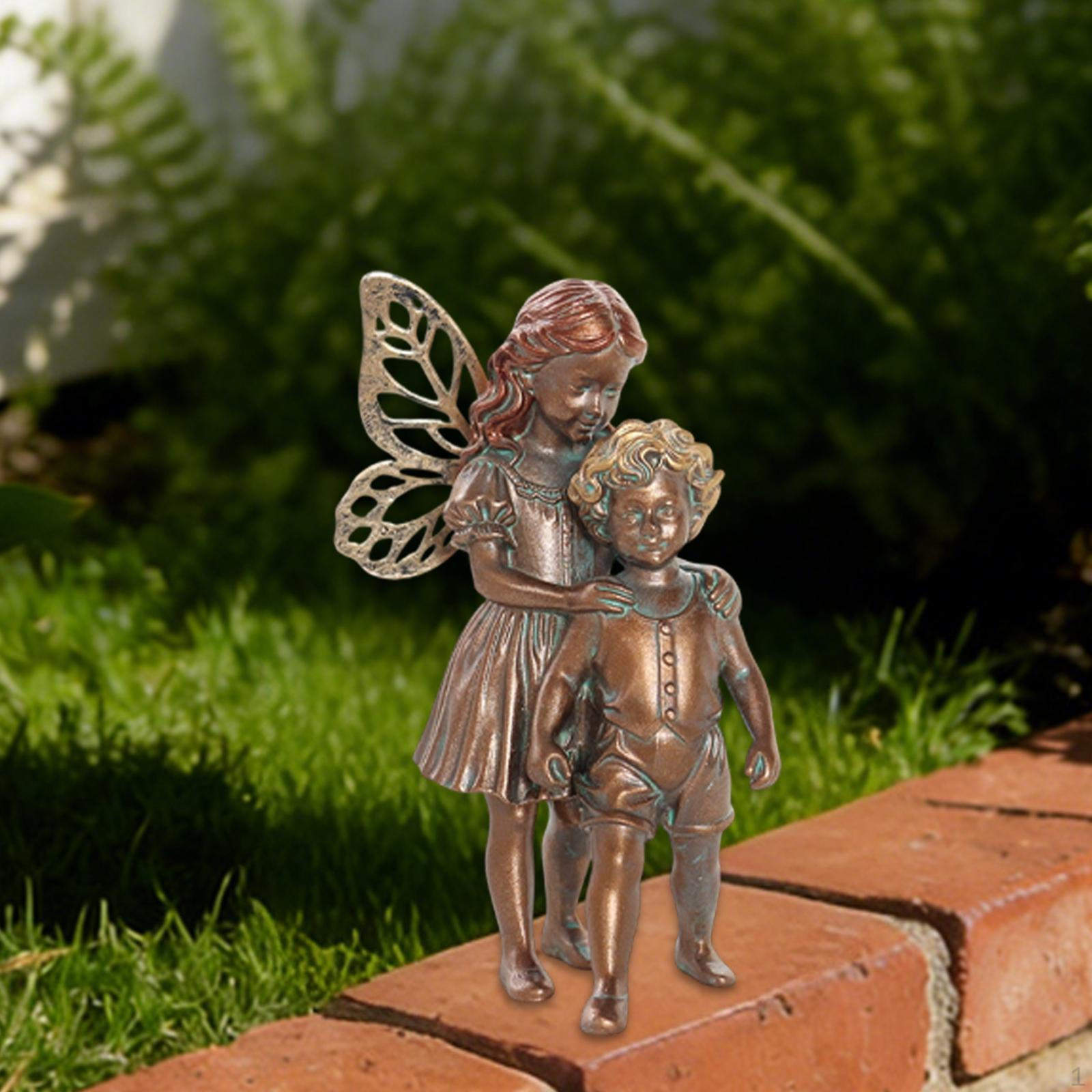 Garden Fairy Statue Resin Ornament Sculpture Art Crafts Cute Rustic for Fence Yard
Garden Fairy Statue Resin Ornament Sculpture Art Crafts Cute Rustic for Fence Yard