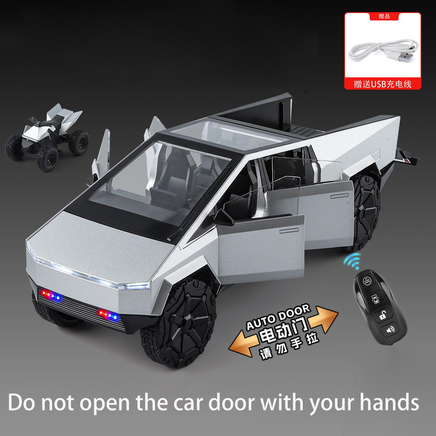 Key Control 1:24 Cyber the truck Pickup Alloy Truck Car Model Diecast Metal Off-road Vehicle Car Model Sound Light Kids Toy Gift
Key Control 1:24 Cyber the truck Pickup Alloy Truck Car Model Diecast Metal Off-road Vehicle Car Model Sound Light Kids Toy Gift