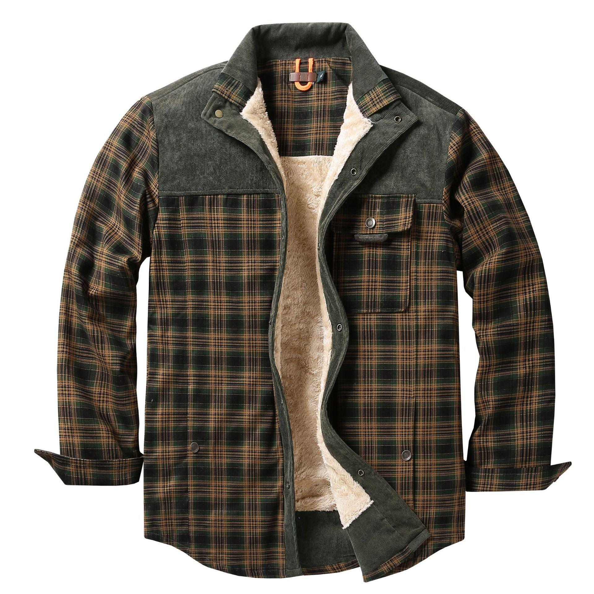 Winter Shirt Men Winter Cotton Liner Fleece Casual Shirts Mens Thick Wool Long Sleeve Plaid Shirt Shirts Coat Camisas XXXXL
Winter Shirt Men Winter Cotton Liner Fleece Casual Shirts Mens Thick Wool Long Sleeve Plaid Shirt Shirts Coat Camisas XXXXL