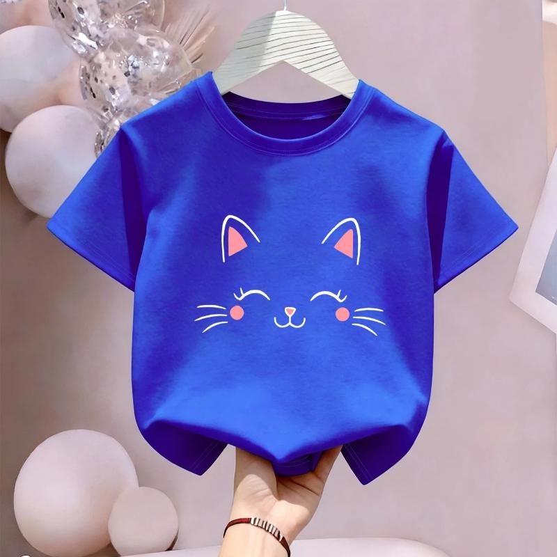 Women s Short Sleeved Round Neck Cotton T-shirt, Cute Cat Print, Pure Cotton Knitted Top, Breathable 150 синій
Women s Short Sleeved Round Neck Cotton T-shirt, Cute Cat Print, Pure Cotton Knitted Top, Breathable 150 синій