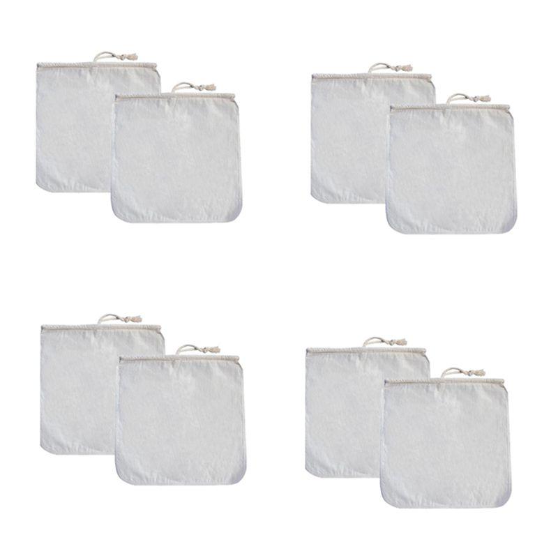 ABUL-8 Pack Organic Reusable Cold Coffee Brew Filters Bag,12 Inch Wine Brewing Filters Eco-Friendly Mesh Cotton Filter
ABUL-8 Pack Organic Reusable Cold Coffee Brew Filters Bag,12 Inch Wine Brewing Filters Eco-Friendly Mesh Cotton Filter