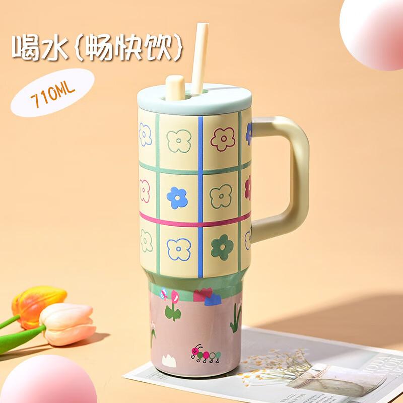 Large Capacity Stainless Steel Insulated Tumbler with Handle
Large Capacity Stainless Steel Insulated Tumbler with Handle