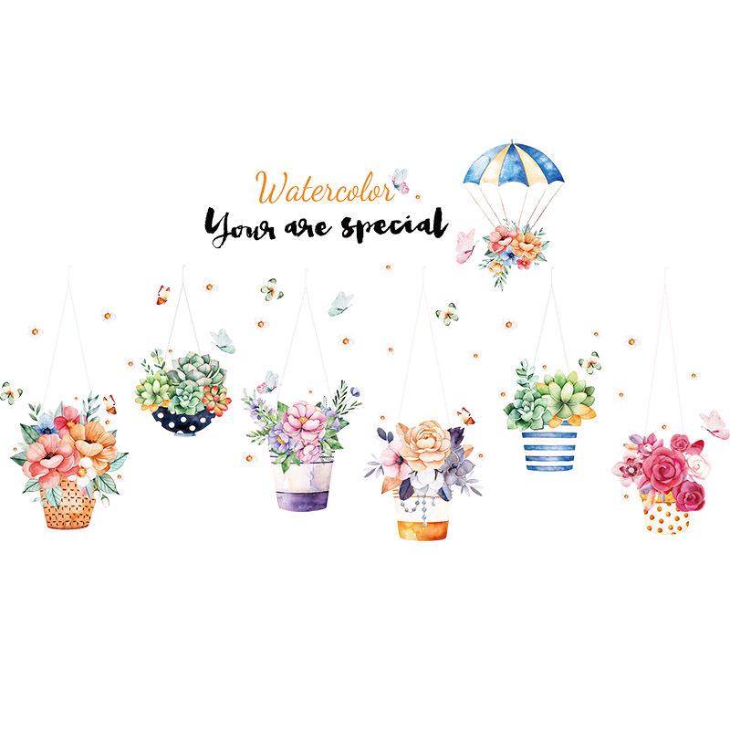 Мультяшные наклейки на стену с подвесной корзиной для растений, самоклеящийся съемный декор для спальни, прихожей, экологичный виниловый декор для дома 60x90cm разноцветный
Мультяшные наклейки на стену с подвесной корзиной для растений, самоклеящийся съемный декор для спальни, прихожей, экологичный виниловый декор для дома 60x90cm разноцветный