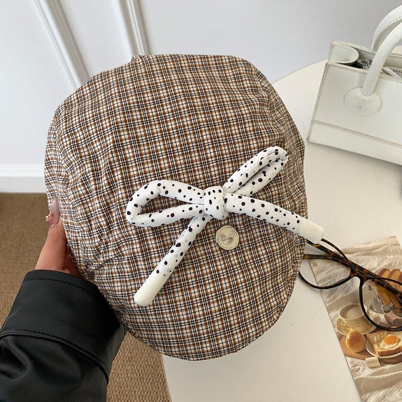 Retro Plaid Bowler Hat For Women With Breathable Windproof Sunshade For Spring Summer Casual Styling коричневий
Retro Plaid Bowler Hat For Women With Breathable Windproof Sunshade For Spring Summer Casual Styling коричневий
