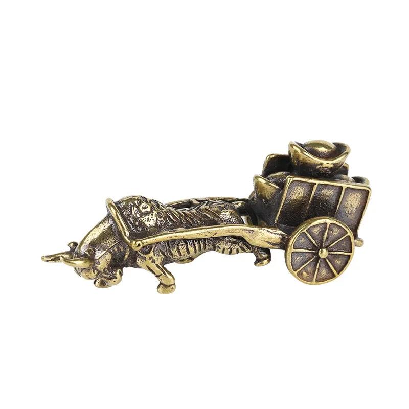 Vintage Ornament Bull Pull Vehicle Figurines Copper Chinese Folk Feng Shui Crafts Home Decorations Accessories Bring Good Luck. light green
Vintage Ornament Bull Pull Vehicle Figurines Copper Chinese Folk Feng Shui Crafts Home Decorations Accessories Bring Good Luck. light green