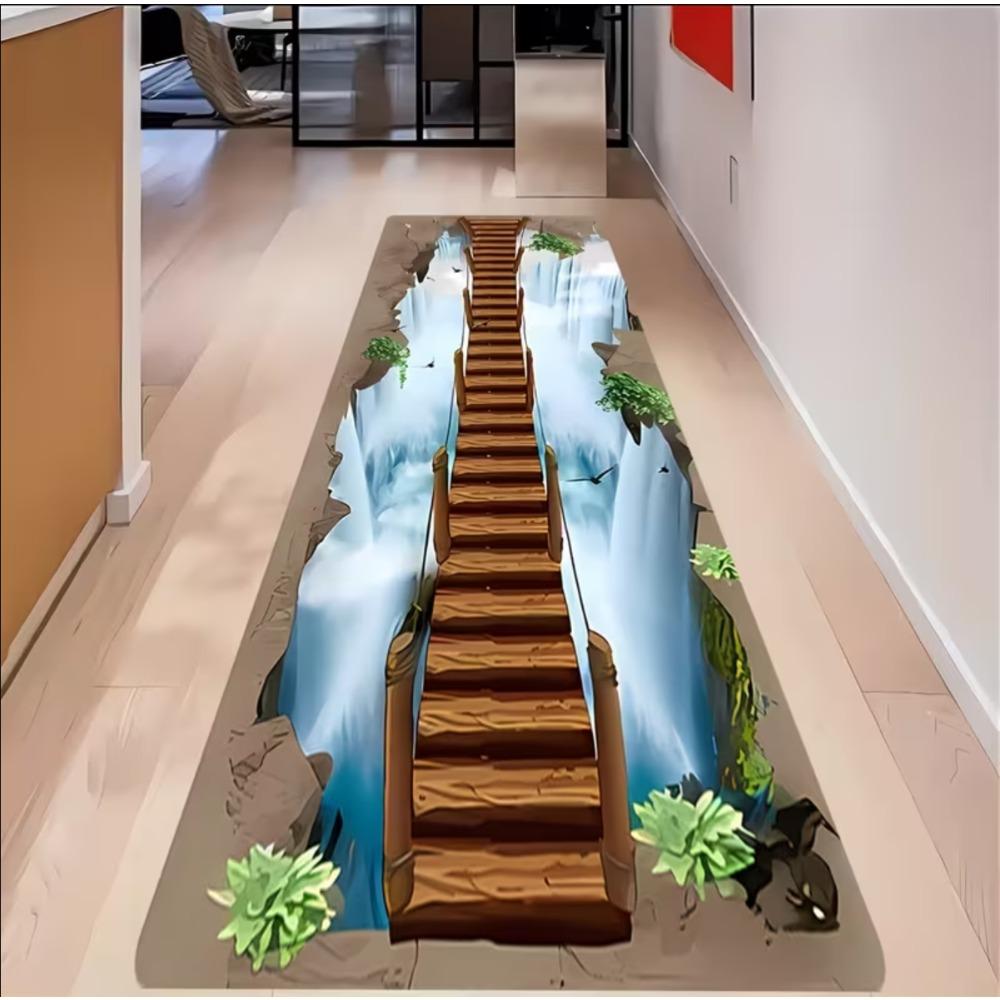 3D Visual Effects Trap Cliff Theme Carpet Anti Slip Easy Clean and Durable Perfect for Home or Corridors or Vacation Homes Rugs 50x150CM
3D Visual Effects Trap Cliff Theme Carpet Anti Slip Easy Clean and Durable Perfect for Home or Corridors or Vacation Homes Rugs 50x150CM
