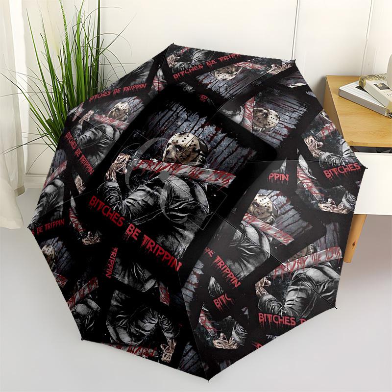 Jason Voorhees, Friday the 13th Themed Automatic Opening and Closing Umbrella, Compact Travel Umbrella, Lightweight and Portable, Suitable f
Jason Voorhees, Friday the 13th Themed Automatic Opening and Closing Umbrella, Compact Travel Umbrella, Lightweight and Portable, Suitable f