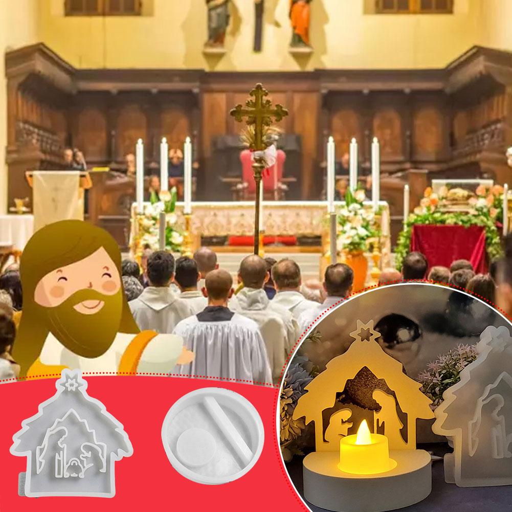 Nativity Scene House Mold 3d Mold Art Craft Gypsum Mould Table Ornament Decorations Craft Supplies For Candle Making R4x1
Nativity Scene House Mold 3d Mold Art Craft Gypsum Mould Table Ornament Decorations Craft Supplies For Candle Making R4x1