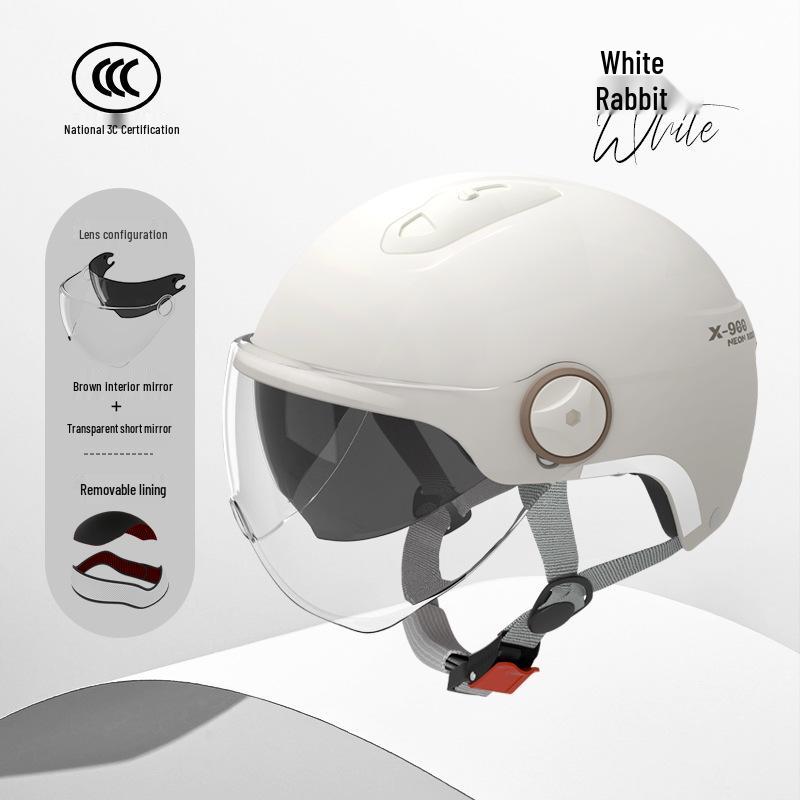 3C Certified Universal Electric Vehicle Half Helmet for Men & Women - All-Season Safety Helmet for Bicycles & Motorcycles
3C Certified Universal Electric Vehicle Half Helmet for Men & Women - All-Season Safety Helmet for Bicycles & Motorcycles