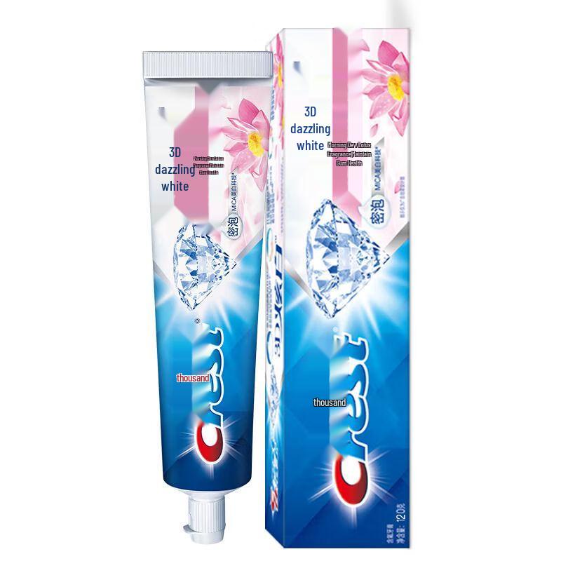 Crest 3D White Morning Dew Lotus Scent Toothpaste
Crest 3D White Morning Dew Lotus Scent Toothpaste