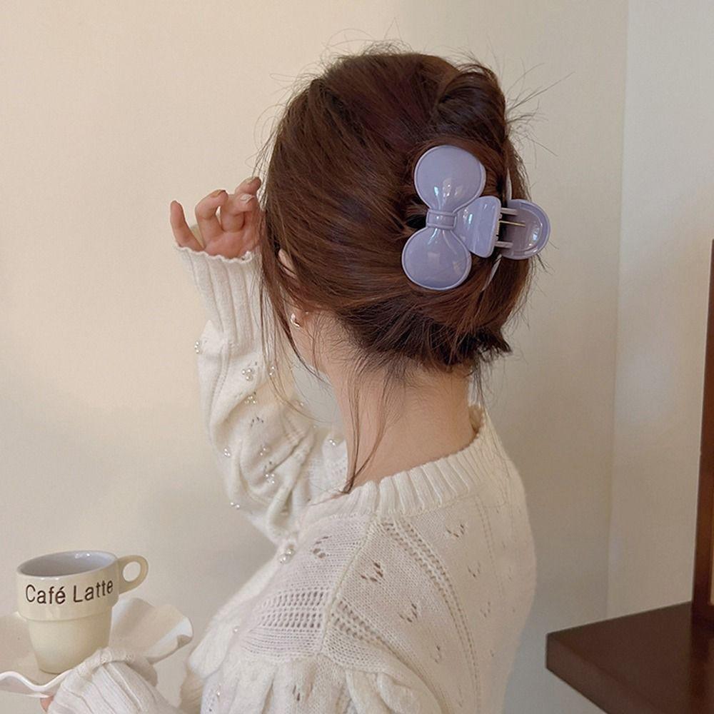 Shape Cream Color Plastic Hair Claw Korean Style Headwear Bowknot Hair Clip Female Hair Accessories фиолетовый
Shape Cream Color Plastic Hair Claw Korean Style Headwear Bowknot Hair Clip Female Hair Accessories фиолетовый