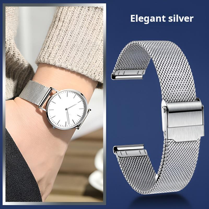 12 14 16 18mm 20mm 22mm Stainless steel watchband Milan mesh watch strap Men women Black Rose gold For Casio Timex Tissot Seiko 22mm срібний
12 14 16 18mm 20mm 22mm Stainless steel watchband Milan mesh watch strap Men women Black Rose gold For Casio Timex Tissot Seiko 22mm срібний
