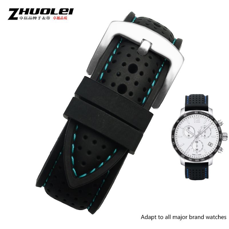 New Breathable Silicone Sports Band for hua-wei Sam-sung watchband 20mm 22mm rubber strap for Mido- T-issot O-mega Accessories 22mm
New Breathable Silicone Sports Band for hua-wei Sam-sung watchband 20mm 22mm rubber strap for Mido- T-issot O-mega Accessories 22mm