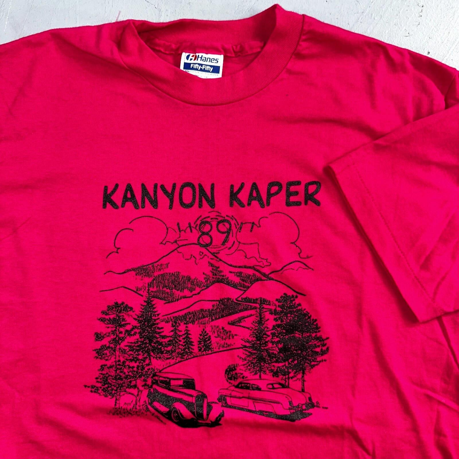 Kanyon Kaper Cars Hanes 80s VTG T Shirt 1989 Pink Single Stitch Graphic USA Rare S
Kanyon Kaper Cars Hanes 80s VTG T Shirt 1989 Pink Single Stitch Graphic USA Rare S