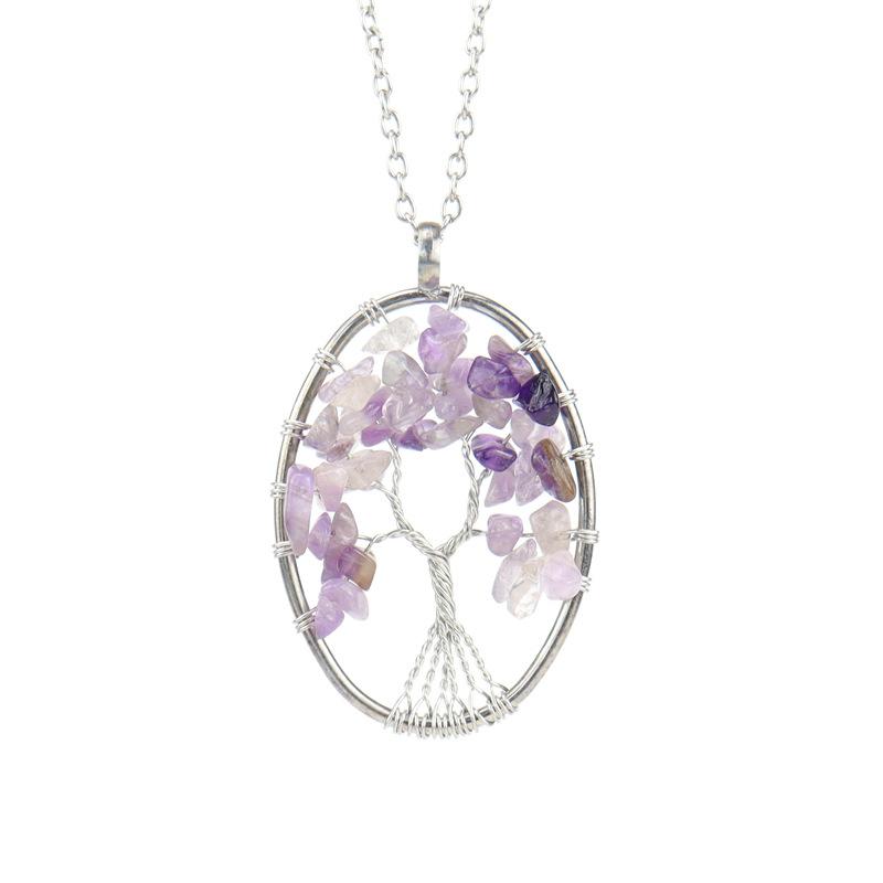 Hand-Wound Natural Gravel Crystal Curved Loose Root Tree Of Life Necklace Fortune Tree Necklace Women S Necklace N24 аметист
Hand-Wound Natural Gravel Crystal Curved Loose Root Tree Of Life Necklace Fortune Tree Necklace Women S Necklace N24 аметист