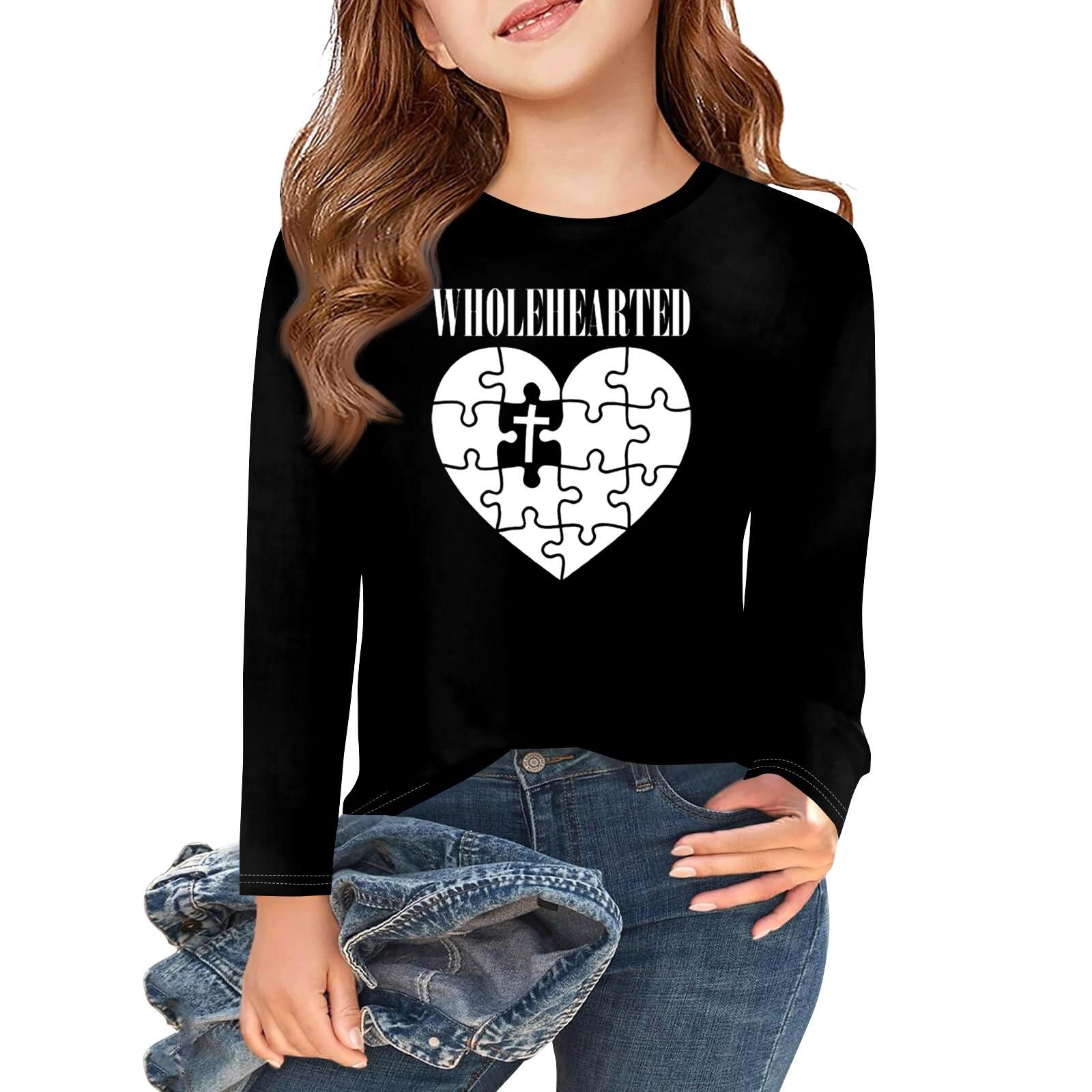 Футболки с длинным рукавом для девочек Love ко Дню святого Валентина, детские осенние топы с круглым вырезом, базовые футболки для детей 5-14 лет 160 чёрный
Футболки с длинным рукавом для девочек Love ко Дню святого Валентина, детские осенние топы с круглым вырезом, базовые футболки для детей 5-14 лет 160 чёрный