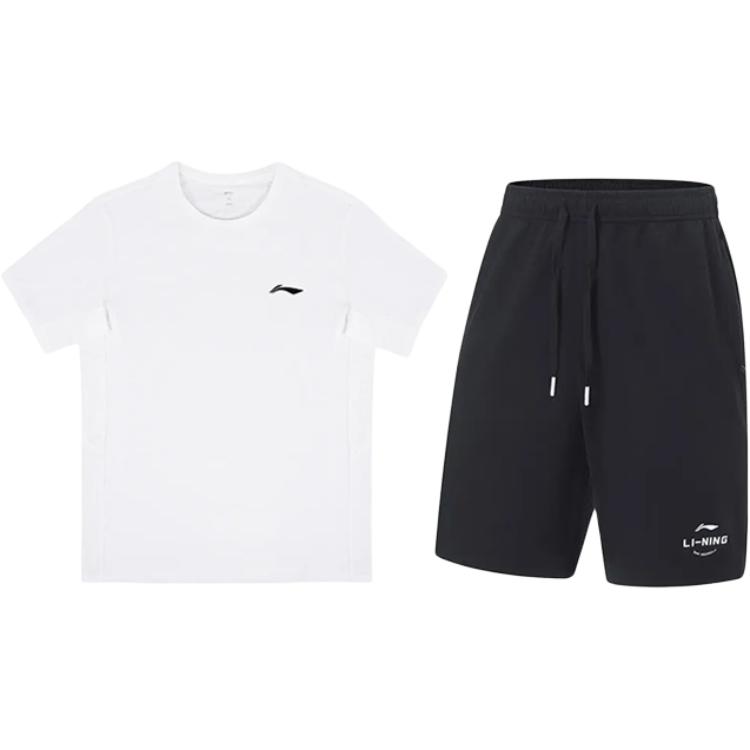 Li-Ning Однотонная футболка с круглым вырезом и короткими рукавами, быстросохнущая, дышащая, простая, универсальная, шорты, повседневный спортивный костюм YTSU149-3+AKST543-3 S
Li-Ning Однотонная футболка с круглым вырезом и короткими рукавами, быстросохнущая, дышащая, простая, универсальная, шорты, повседневный спортивный костюм YTSU149-3+AKST543-3 S