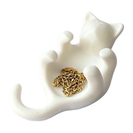3D Printed Sculpted Black Cat Tray Cute Kitten Jewelry Trinket Dish with Hollow Belly Desktop Decorative Ring Holder for Earrings Bracelets Necklaces белый
3D Printed Sculpted Black Cat Tray Cute Kitten Jewelry Trinket Dish with Hollow Belly Desktop Decorative Ring Holder for Earrings Bracelets Necklaces белый