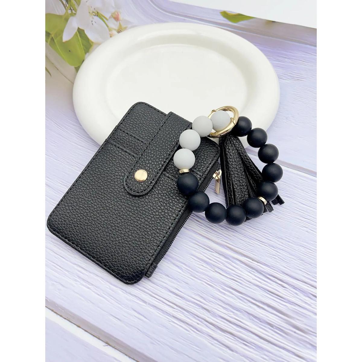 A minimalist-style accessory, handcrafted from marble-patterned silicone beads: a women s wallet and card holder чёрный
A minimalist-style accessory, handcrafted from marble-patterned silicone beads: a women s wallet and card holder чёрный