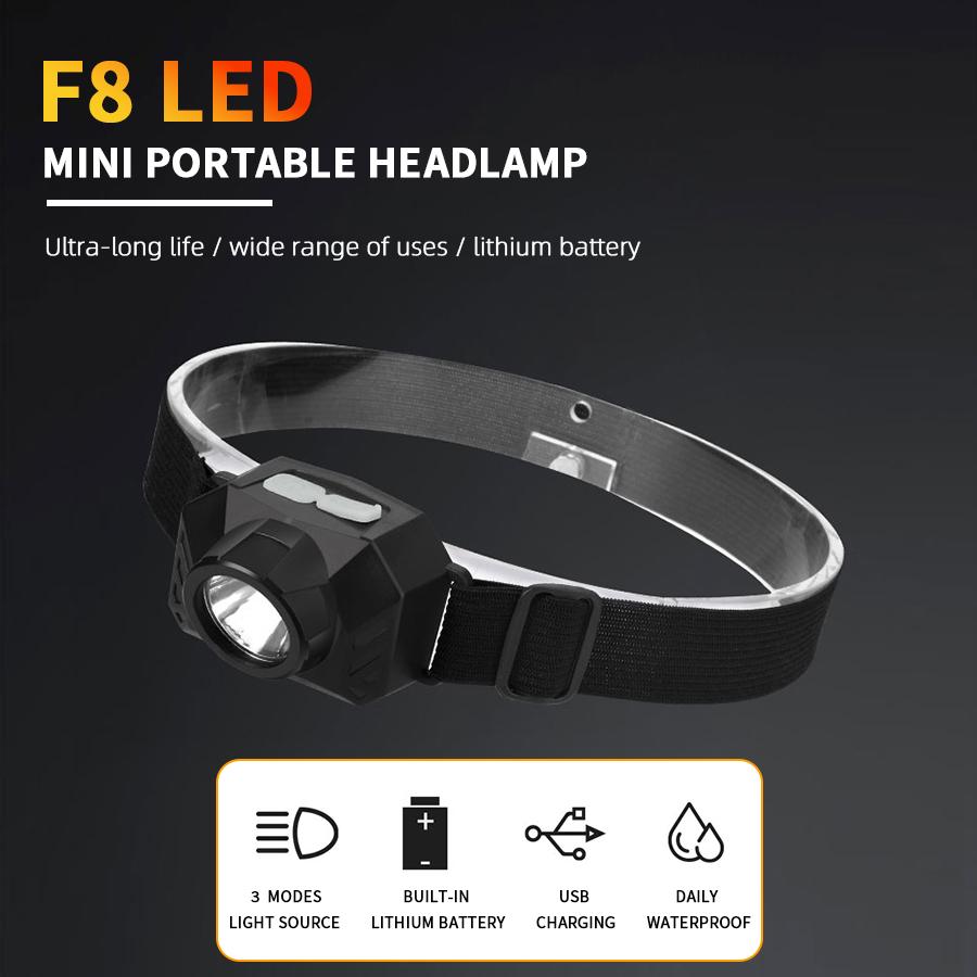 Super Bright Mini Headlamp Built in Battery USB Charging Camping Hiking Emergency Headlight 3 Modes White Waterproof Spot Light
Super Bright Mini Headlamp Built in Battery USB Charging Camping Hiking Emergency Headlight 3 Modes White Waterproof Spot Light