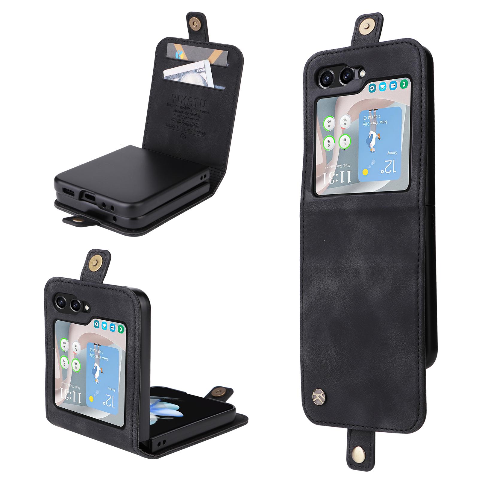 YIKATU YK-002 For Samsung Galaxy Z Flip7 FE 5G/Z Flip6 5G Case PU Leather Card Holder Phone Cover C
YIKATU YK-002 For Samsung Galaxy Z Flip7 FE 5G/Z Flip6 5G Case PU Leather Card Holder Phone Cover C