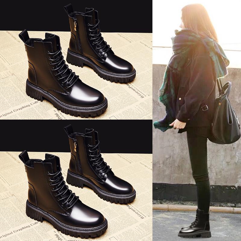 High-quality lace-up Martin boots women s autumn and winter new velvet British style single boots thick-soled zipper short boots 40
High-quality lace-up Martin boots women s autumn and winter new velvet British style single boots thick-soled zipper short boots 40