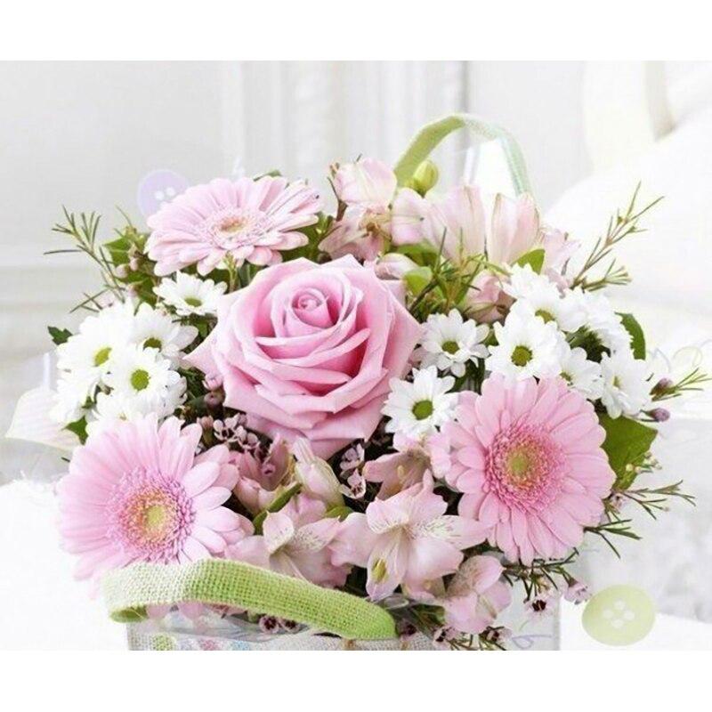 5D DIY алмазная живопись цветок Алмазная вышивка пейзажи вышивка крестиком ремесла полная круглая дрель домашний декор ручной художественный подарок Full Round 30x40CM