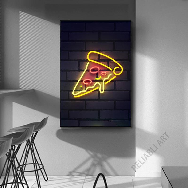 Красочные неоновые холсты для быстрого питания, картина с картофелем фри, напитки, пицца, гамбургеры, значки, уличные художественные постеры для декора стен столовой 21x30cm No Frame
Красочные неоновые холсты для быстрого питания, картина с картофелем фри, напитки, пицца, гамбургеры, значки, уличные художественные постеры для декора стен столовой 21x30cm No Frame