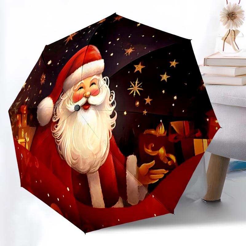 1pc Sturdy 8-Bone Auto Umbrella, Christmas Santa Claus Umbrella, Digital Printed, Foldable Umbrella for On-the-Go Outdoor Use
1pc Sturdy 8-Bone Auto Umbrella, Christmas Santa Claus Umbrella, Digital Printed, Foldable Umbrella for On-the-Go Outdoor Use