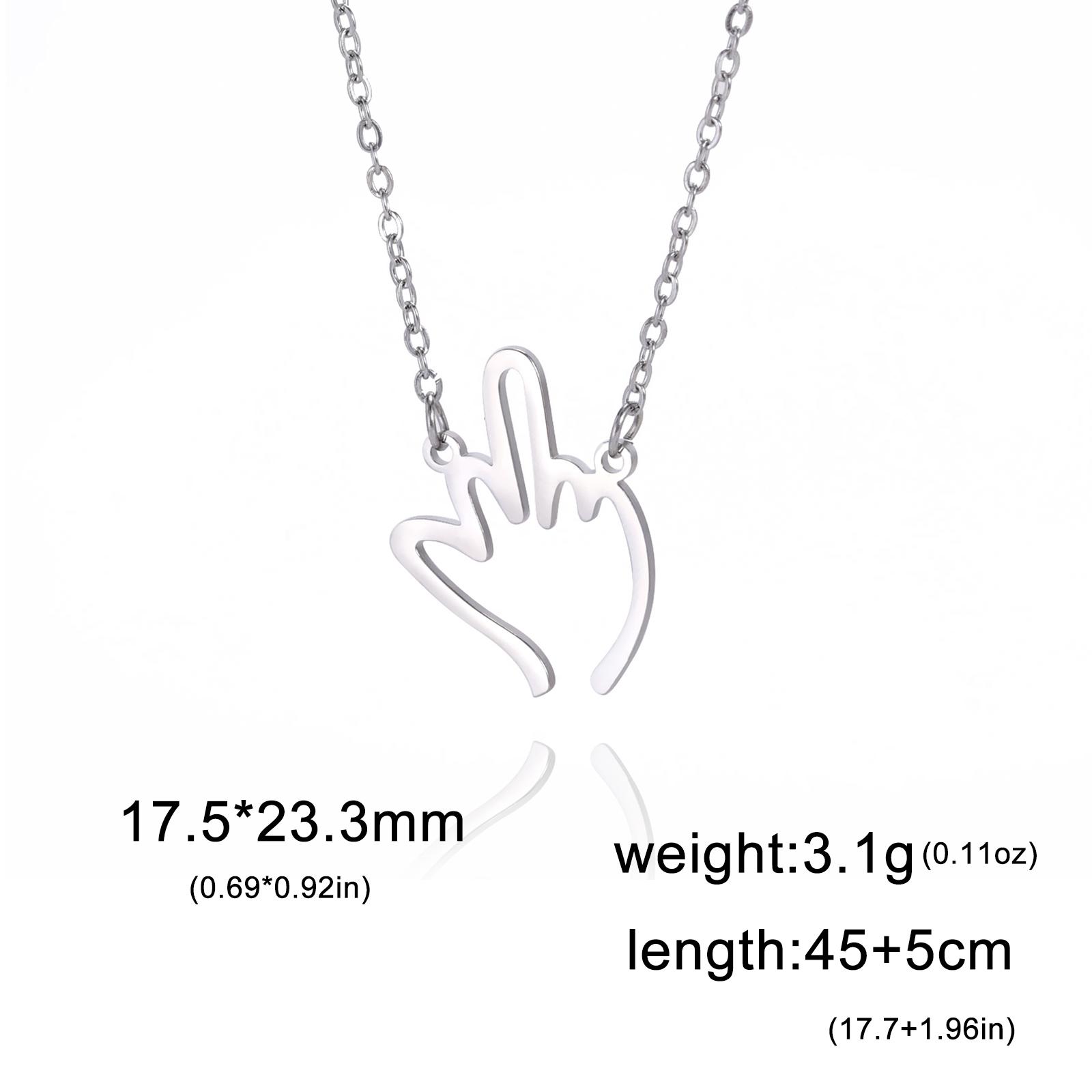 Teamer Middle Finger Pendant Necklace Women Men Hip Hop Stainless Steel Funny Rock Punk Jewelry Birthday Gift Wholesale
Teamer Middle Finger Pendant Necklace Women Men Hip Hop Stainless Steel Funny Rock Punk Jewelry Birthday Gift Wholesale