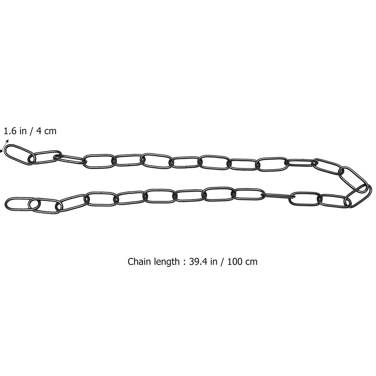 Utility Chain 1M Length 4Mm Thickness Strong 20Kg Load Capacity for Hanging Tools Or Decorative Lamps Iron Finish Black чёрный
Utility Chain 1M Length 4Mm Thickness Strong 20Kg Load Capacity for Hanging Tools Or Decorative Lamps Iron Finish Black чёрный