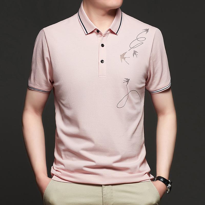 Youth Trendy Men s Short-sleeved Polo Shirt Summer Cotton Lapel Breathable Half-sleeved T-shirt Loose
Youth Trendy Men s Short-sleeved Polo Shirt Summer Cotton Lapel Breathable Half-sleeved T-shirt Loose