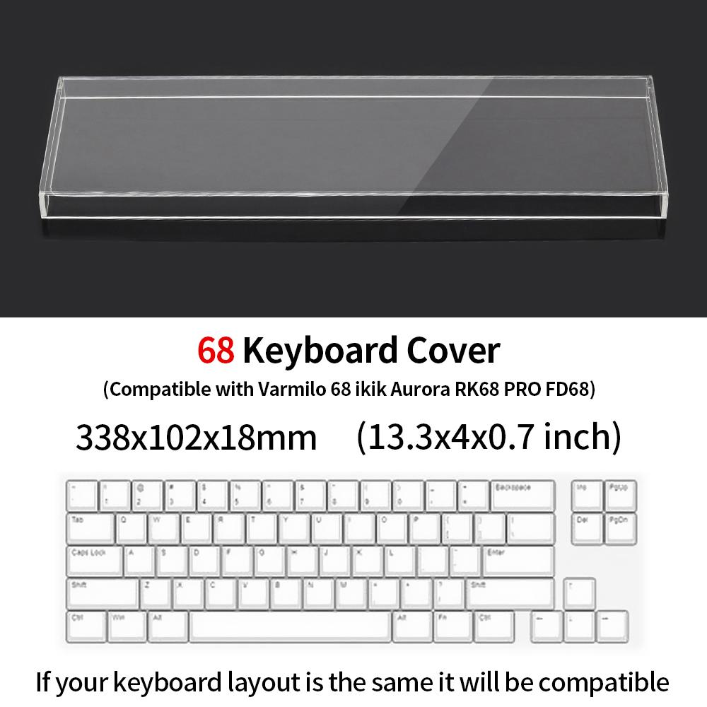 Acrylic Mechanical Keyboard Dust Cover New Mechanical Gaming Keyboard 104 Keys Mouse Protection Transparent Cover
Acrylic Mechanical Keyboard Dust Cover New Mechanical Gaming Keyboard 104 Keys Mouse Protection Transparent Cover