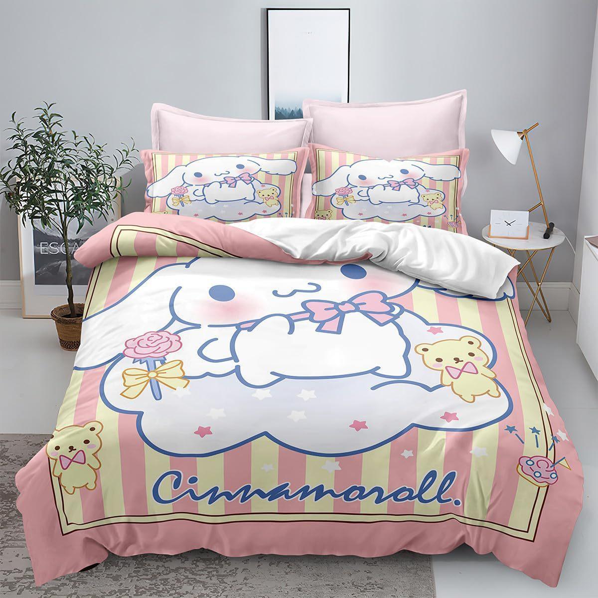 Постільна білизна з принтом Cinnamoroll Комплекти Ковдра Покривало Наволочка 2-3 Предмети Комплекти Дитячий Дорослий Розмір Декор Спальні US King 259x228cm
Постільна білизна з принтом Cinnamoroll Комплекти Ковдра Покривало Наволочка 2-3 Предмети Комплекти Дитячий Дорослий Розмір Декор Спальні US King 259x228cm
