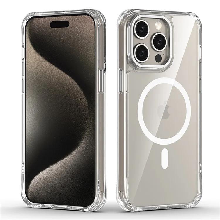 For iPhone 15 Pro Max Slim Case Compatible with MagSafe PC+TPU Hybrid Clear Phone Cover
For iPhone 15 Pro Max Slim Case Compatible with MagSafe PC+TPU Hybrid Clear Phone Cover