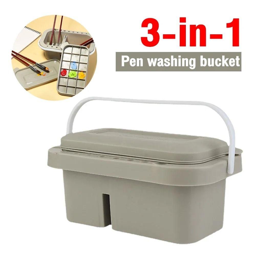 All-in-One Brush Washing Bucket Lidded Artist Cleaner Box Practical Paint Brush Basin Gouache зелений
All-in-One Brush Washing Bucket Lidded Artist Cleaner Box Practical Paint Brush Basin Gouache зелений
