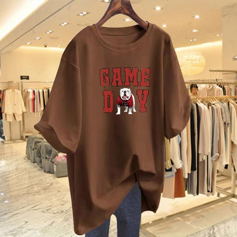 New printed letter T-shirt women s summer loose versatile top bottoming shirt short sleeve women XXXL
New printed letter T-shirt women s summer loose versatile top bottoming shirt short sleeve women XXXL