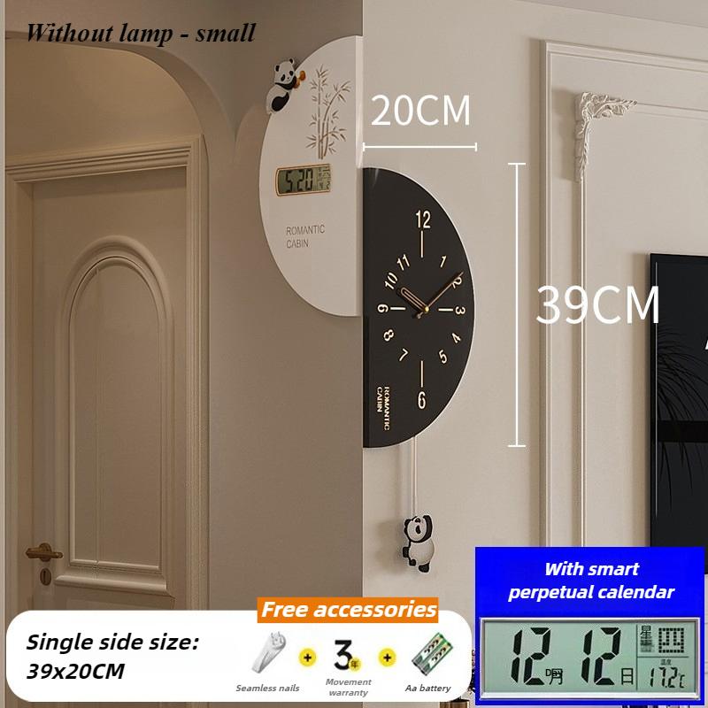Double Sided Wall Clock Living Room Digital Wall Watch Multifunctional Corner Silent Swing Clocks Home Decoration Accessories
Double Sided Wall Clock Living Room Digital Wall Watch Multifunctional Corner Silent Swing Clocks Home Decoration Accessories