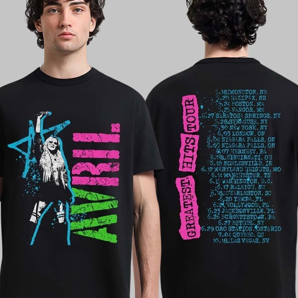 New!!! Avril Lavigne Greatest Hits Tour 2025 Dateback T-Shirt 2XL
New!!! Avril Lavigne Greatest Hits Tour 2025 Dateback T-Shirt 2XL