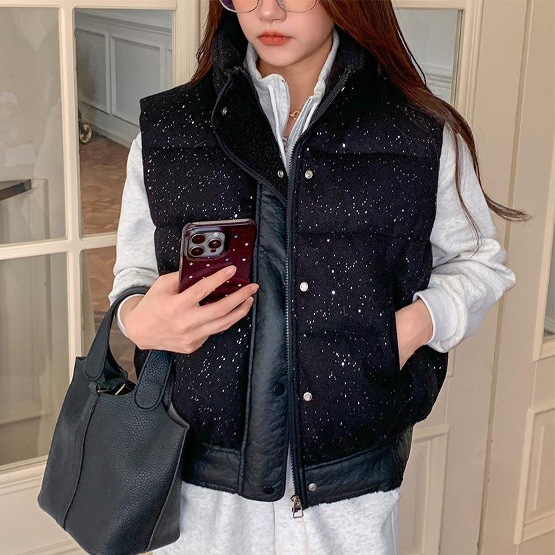 Short fashion casual down cotton vest vest, new winter cotton-padded jacket, cotton-padded clothing batch XL чёрный
Short fashion casual down cotton vest vest, new winter cotton-padded jacket, cotton-padded clothing batch XL чёрный