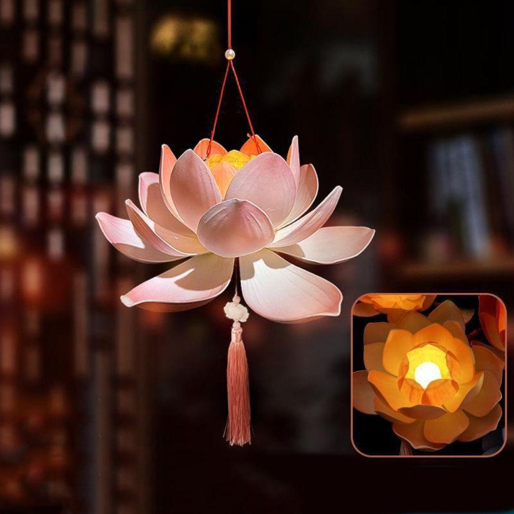 Paper DIY Lantern Material Kit Lotus Flower Mid Autumn Lotus Lantern Children білий
Paper DIY Lantern Material Kit Lotus Flower Mid Autumn Lotus Lantern Children білий