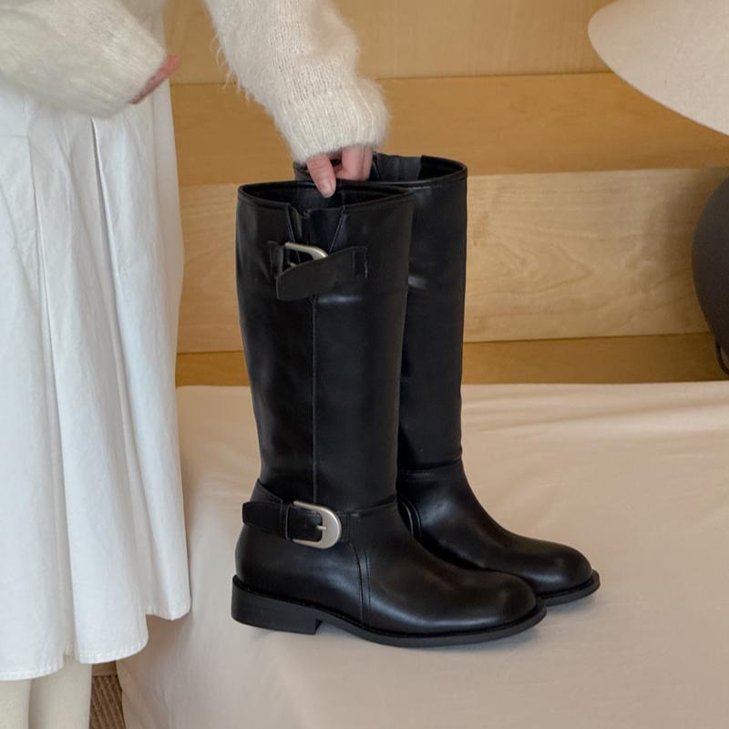Korean women s combat boots round head low thick heel Martin boots women s 2025 autumn new small slim knight high boots 40 чорний
Korean women s combat boots round head low thick heel Martin boots women s 2025 autumn new small slim knight high boots 40 чорний