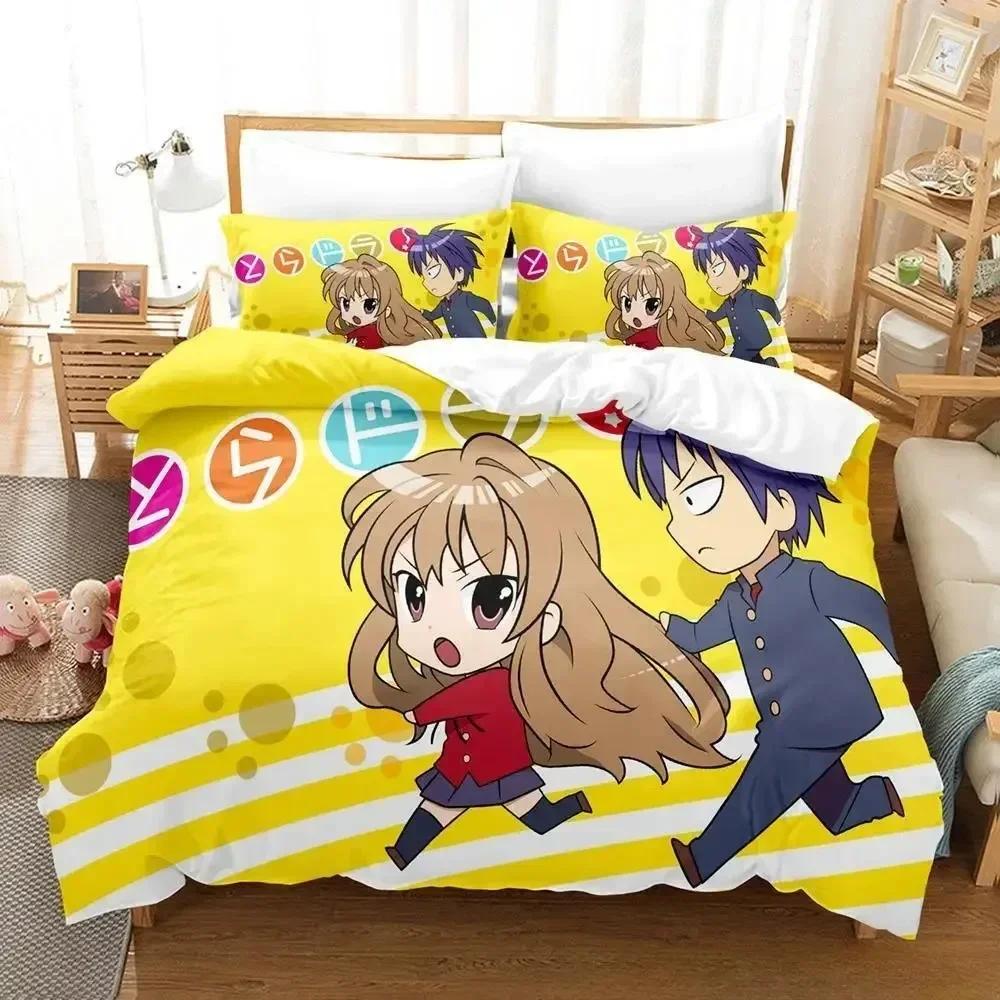 New Toradora Bedding Set Cartoon Anime Three-Piece Set Adult Kid Bedroom Duvet Cover Sets 3D Kawaii Girls Roupa De Cama Casal EU Single(135*200cm)3pcs
New Toradora Bedding Set Cartoon Anime Three-Piece Set Adult Kid Bedroom Duvet Cover Sets 3D Kawaii Girls Roupa De Cama Casal EU Single(135*200cm)3pcs
