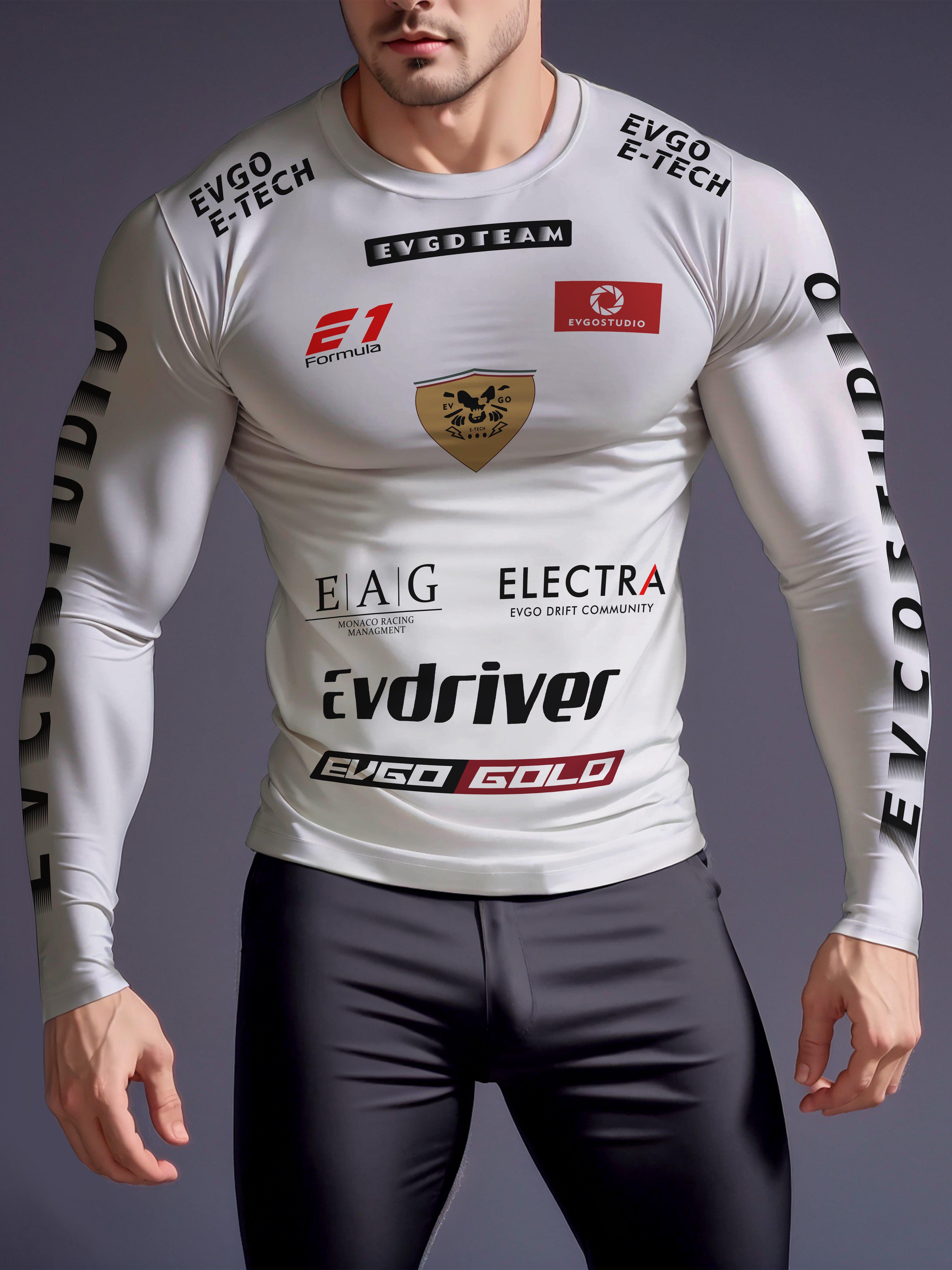 Racing Printed High Stretch Tight Fit Long Sleeved Round Neck T-shirt for Fitness and Stretchy Men s Sports Fashion
Racing Printed High Stretch Tight Fit Long Sleeved Round Neck T-shirt for Fitness and Stretchy Men s Sports Fashion