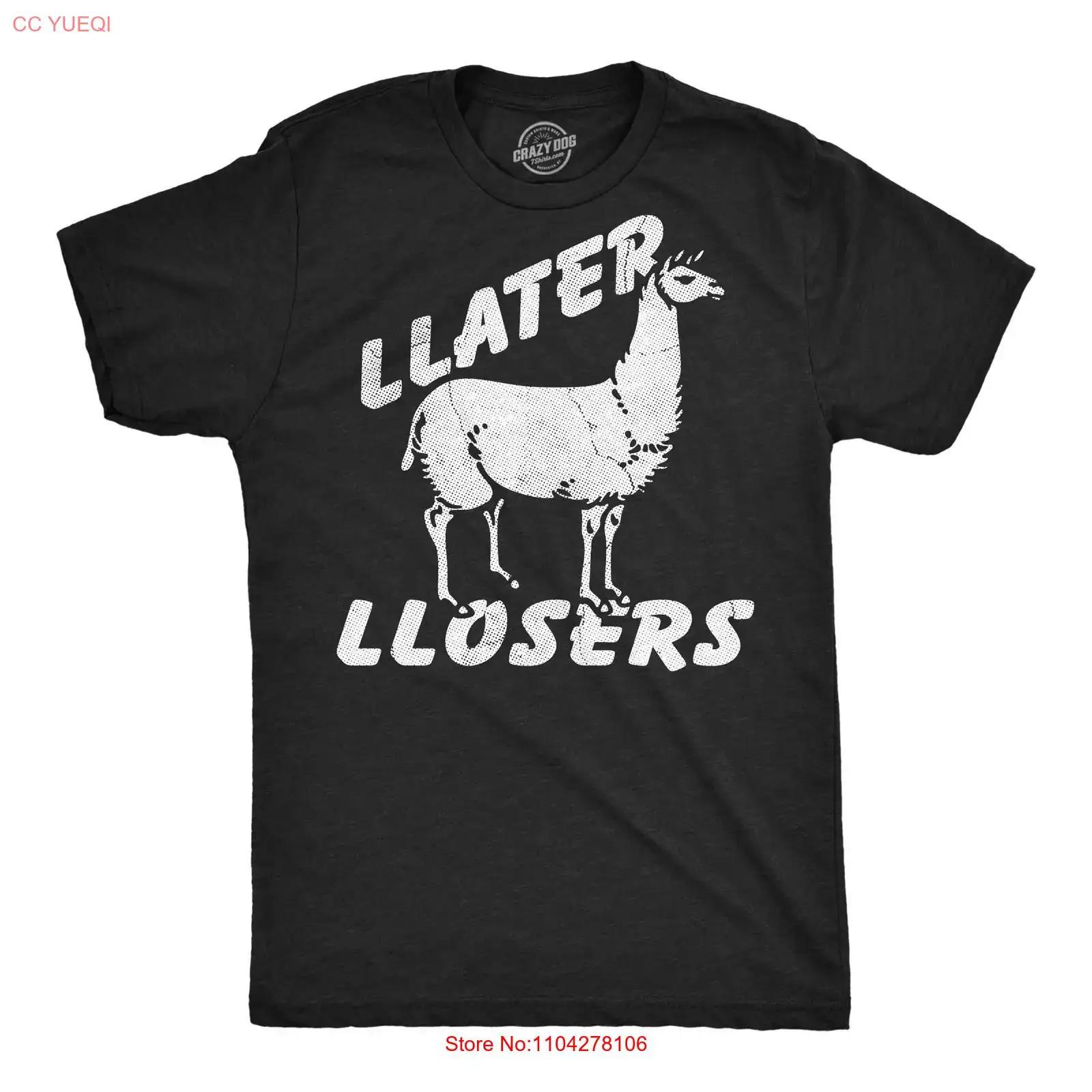 Mens Funny T Shirt Llater Llosers Sarcastic Llama Novelty for Men vintage Washed streetwear fashion homme Comfortable graphic 5XL різнокольоровий
Mens Funny T Shirt Llater Llosers Sarcastic Llama Novelty for Men vintage Washed streetwear fashion homme Comfortable graphic 5XL різнокольоровий