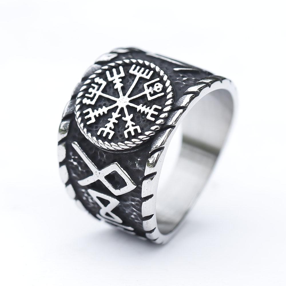 Vintage Domineering Stainless Steel Viking rune and Vegvisir Ring For Men Boy Nordic Fashion Amulet Jewelry Gifts 13 білий
Vintage Domineering Stainless Steel Viking rune and Vegvisir Ring For Men Boy Nordic Fashion Amulet Jewelry Gifts 13 білий