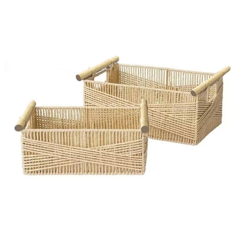 Handcrafted Woven Storage Basket Versatile Wicker Rattan Organizers Storage Basket for Students Office Workers
Handcrafted Woven Storage Basket Versatile Wicker Rattan Organizers Storage Basket for Students Office Workers